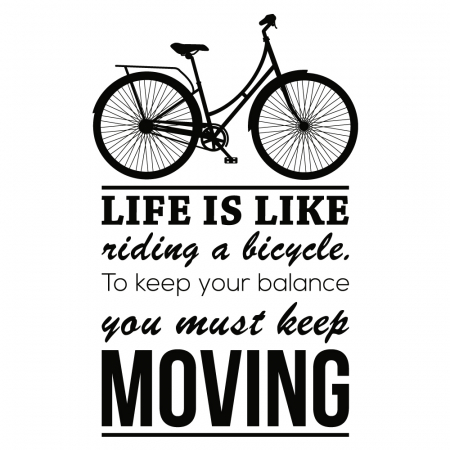 Sticker Decorativ - Riding a bicycle [1]