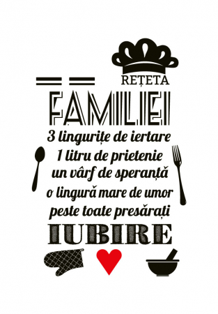 Sticker decorativ - Reteta familiei [1]