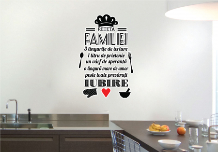 Stickere Colorate - Sticker decorativ - Reteta familiei