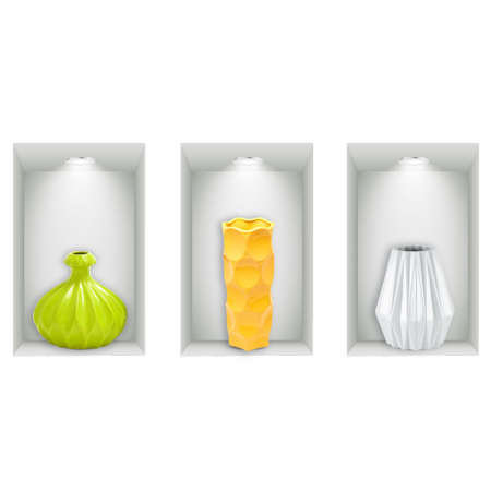 Sticker decorativ - Vaza iluzie 2 [1]