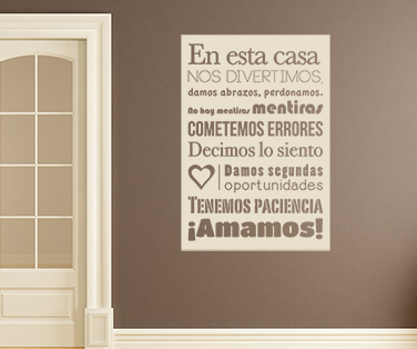 Citate - Sticker En esta casa