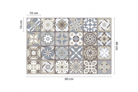Sticker faianta - Limestone Spanish - 24 buc - 10x10 cm [2]