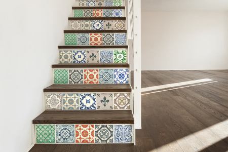 Sticker faianta - Vintage Porcelain - 24 buc - 15x15 cm [0]