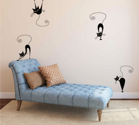 Stickere - Sticker - Pisici cu stil