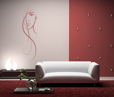 Fashion - Sticker Femeie cu parul lung
