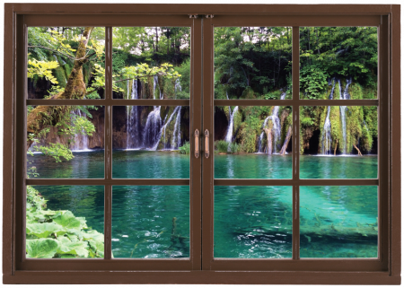Sticker fereastra - Lacurile Plitvice [1]