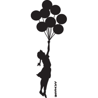 Sticker Fetita cu Baloane [1]