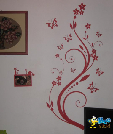 Sticker Flori si Fluturi [3]