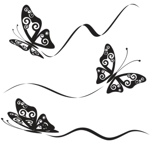 Sticker Fluturi dansand [1]