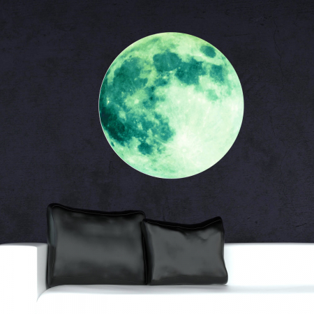 Sticker Glow in Dark Moon 50cm x 50cm [0]