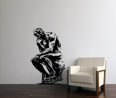 Oameni - Sticker Ganditorul lui Rodin
