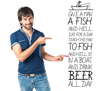 Citate - Sticker Give a man