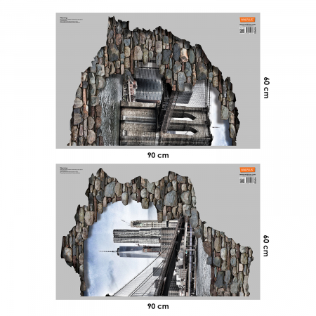 Sticker View Through The 3D Wall – Brooklyn Bridge [3]