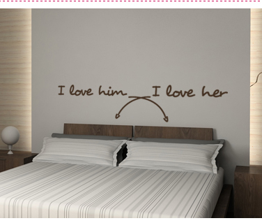 Sezonale - Sticker I love Him and Her