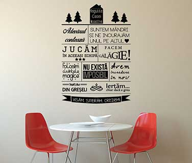 Citate - Sticker In casa noastra