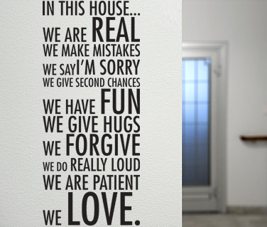 Citate - Sticker In this house