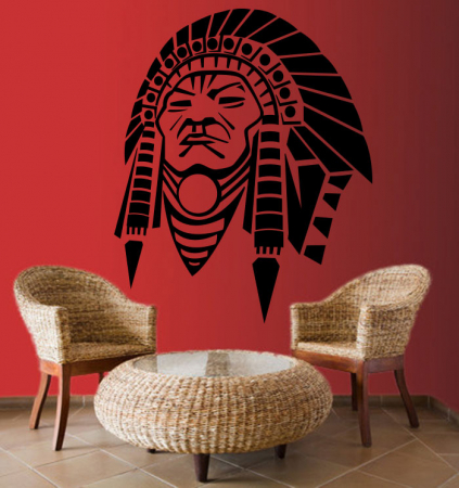 Casă - Sticker Indianul sef