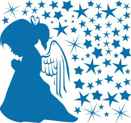 Sticker Ingeras cu stele [1]