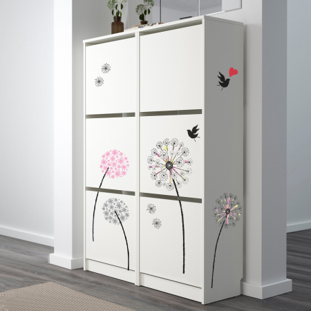 Sticker Pink Dandelion [1]