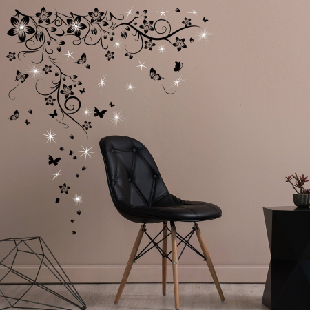 Stickers Butterfly Vine and 20 Swarovski crystals [1]