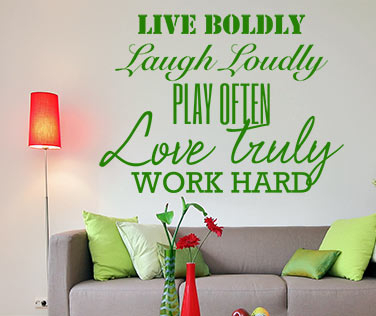 Citate - Sticker Live boldly