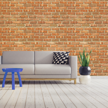 Stickere Walplus ™ - Sticker London Shoreditch Topaz Brickwall – 4 Pcs