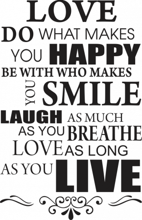 Sticker Love as long as you live [1]