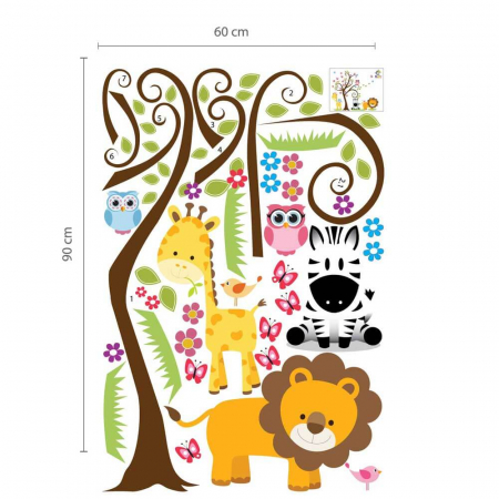 Sticker Animalute Vesele din Jungla V2 [3]