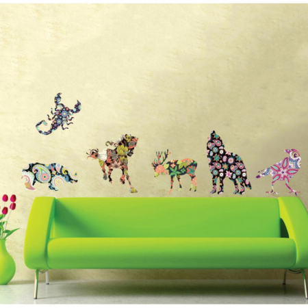Stickere Colorate - Sticker Abstract animale 1