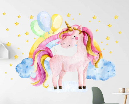 Sticker Watercolor Unicorn [1]