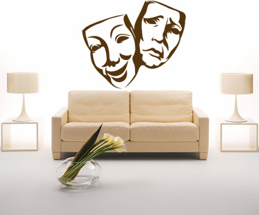 Artă - Sticker Masti de Teatru