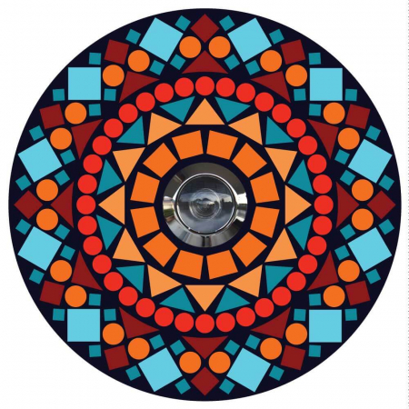 Sticker pentru Vizor usa Caleidoscop- 12,5 cm diametru [3]