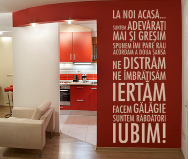 Citate - Sticker Mesaj pentru acasa