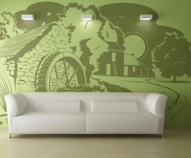 Orașe - Sticker Moara veche
