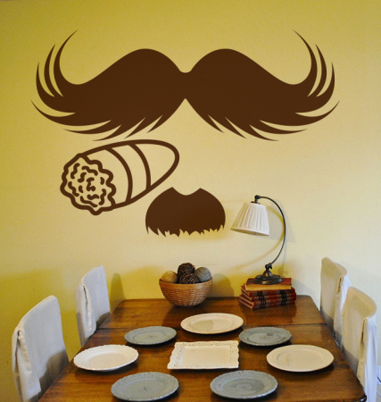 Casă - Sticker Mustaciosul