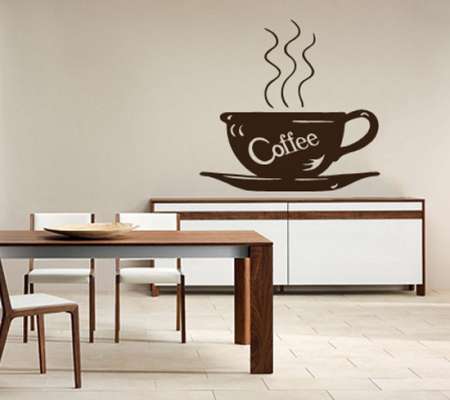 Bucătărie - Sticker O ceasca de cafea