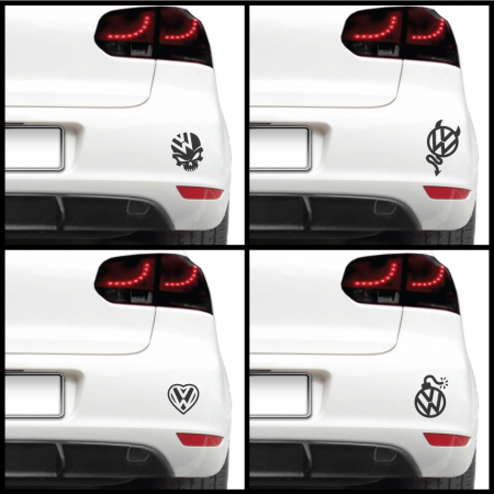 Pachete - Sticker auto - Logo VW personalizat (pachet)