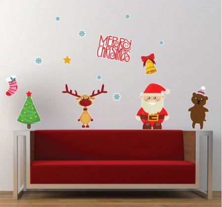 Sezonale - Sticker - Rudolf si Mos Craciun