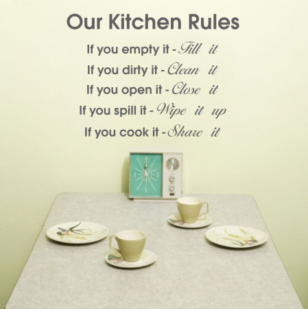 Bucătărie - Sticker Our Kitchen Rules