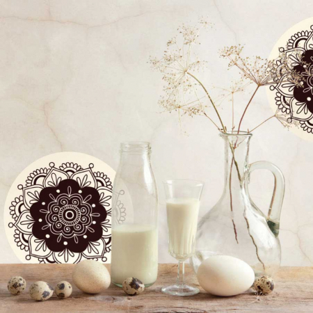 Stickere Faianță - Sticker pentru faianta Henna - 4 buc
