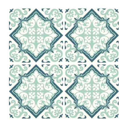 Stickere patrate pentru faianta Blue Tile - 4 buc [1]