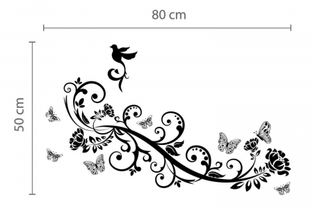 Sticker Butt Vine Butterfly [3]