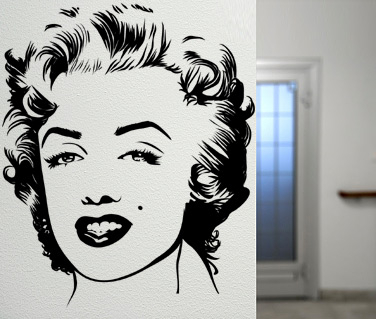 Oameni - Sticker Portret Marilyn Monroe