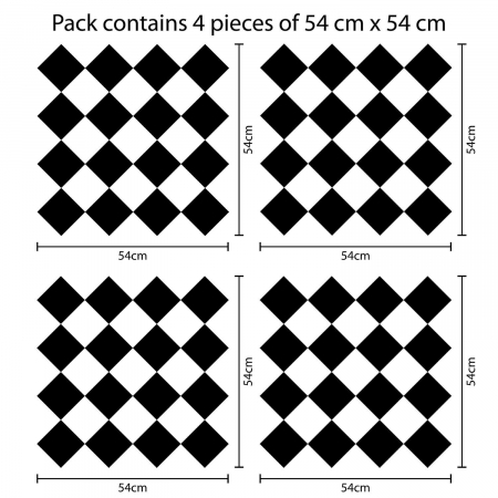 Sticker Diamonds Pattern x 4 buc [3]