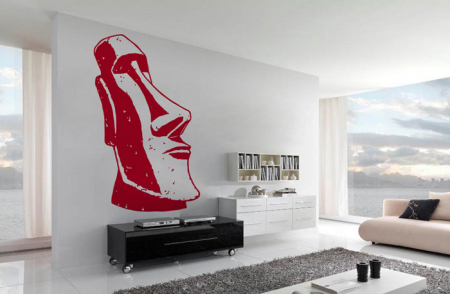 Artă - Sticker Statuie Moai