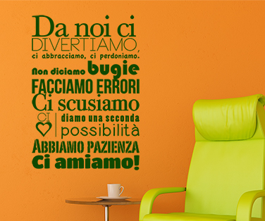 Citate - Sticker Da noi ci
