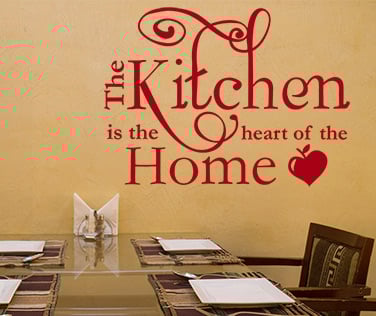 Citate - Sticker The heart of your home