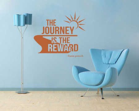 Citate - Sticker The journey is the reward