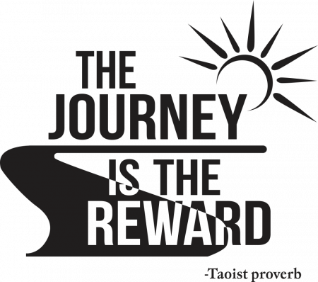 Sticker The journey is the reward [1]