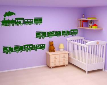 Copii - Sticker Trenulet educativ
